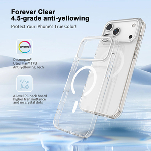 Cover Protettiva Trasparente Magnetica in TPU+PC di Alta Qualità per iPhone Serie 17 con Scatola Originale - Product Image 5