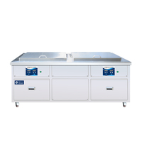Nettoyeur à ultrasons industriel 264L 3000W pour pièces industrielles, injecteurs électriques, bougies d'allumage, pièces détachées, machine de nettoyage à ultrasons fabriquée