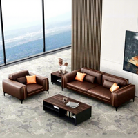 Ensemble de canapés de bureau KMJ, mobilier moderne en cuir pour salon et bureau