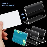 Porte-étiquettes adhésifs en PVC personnalisés pour panneaux grillagés et crochets de rayonnage métallique