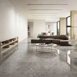 Carreaux de porcelaine effet marbre gris poli de haute qualité, 60 x 60, 60*60, pour sol, Guangzhou Foshan, luxe, haute qualité - Product Image 5