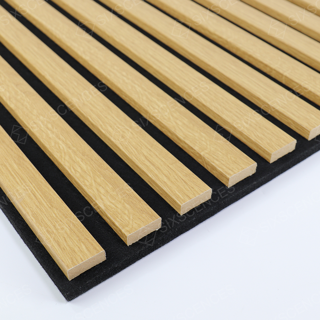 Wooden veneer soundproof board Acoustic Wall ceiling tiles wood panels studio interior design