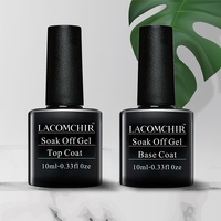 Kit de vernis à ongles gel UV professionnel : Top Coat et Base Coat – Meilleures ventes