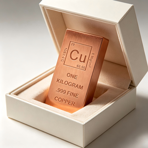 One Kilogram .999 Fine Copper <b>Bar</b> Cu Periodic <b>Table</b> Engraved Non Alloy <b>Square</b> Ingot For Collection copper bullion <b>bar</b> - Product Image 4