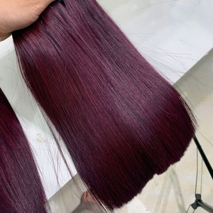 Extensiones de cabello virgen de color natural liso de Alibaba, superrubio, doble, sedoso, de vietnamita fac - Product Image 5