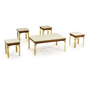 Rosse Metal Mobilya Modern Metal Marble <b>Nesting</b> Coffee <b>Table</b> Set Living Room Furniture Turkey - Product Image 2