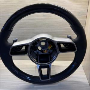 Volant en fibre de carbone pour <span class=keywords><strong>Porsche</strong></span> 911 996 Cayenne 958 718 Boxster 918 Cayman Macans Panamera Taycan <span class=keywords><strong>GT3</strong></span> <span class=keywords><strong>RS</strong></span> 970 GT2RS - Product Image 1