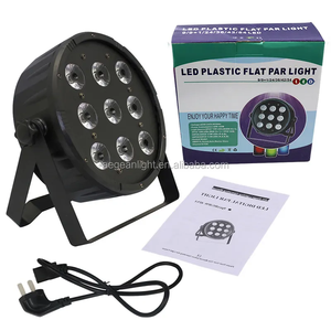 Nouveau 9x10w 4in1 Rgbw 4in1 Dmx Led Flat Par Light Pour Stage Disco Party Club - Product Image 6