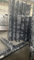 Equipo de Escenario, Estructura de Techo Portátil para Interiores y Exteriores, Color Negro y Rojo, para Eventos, Conciertos, Soporte para Altavoces Line Array, Soporte para Luces
