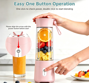 Factory Sales 500ml Cold Press Fruit Juicer Mini Handheld Electric Portable Blender USB Rechargeable Smoothie <b>Maker</b> for Sports - Product Image 3