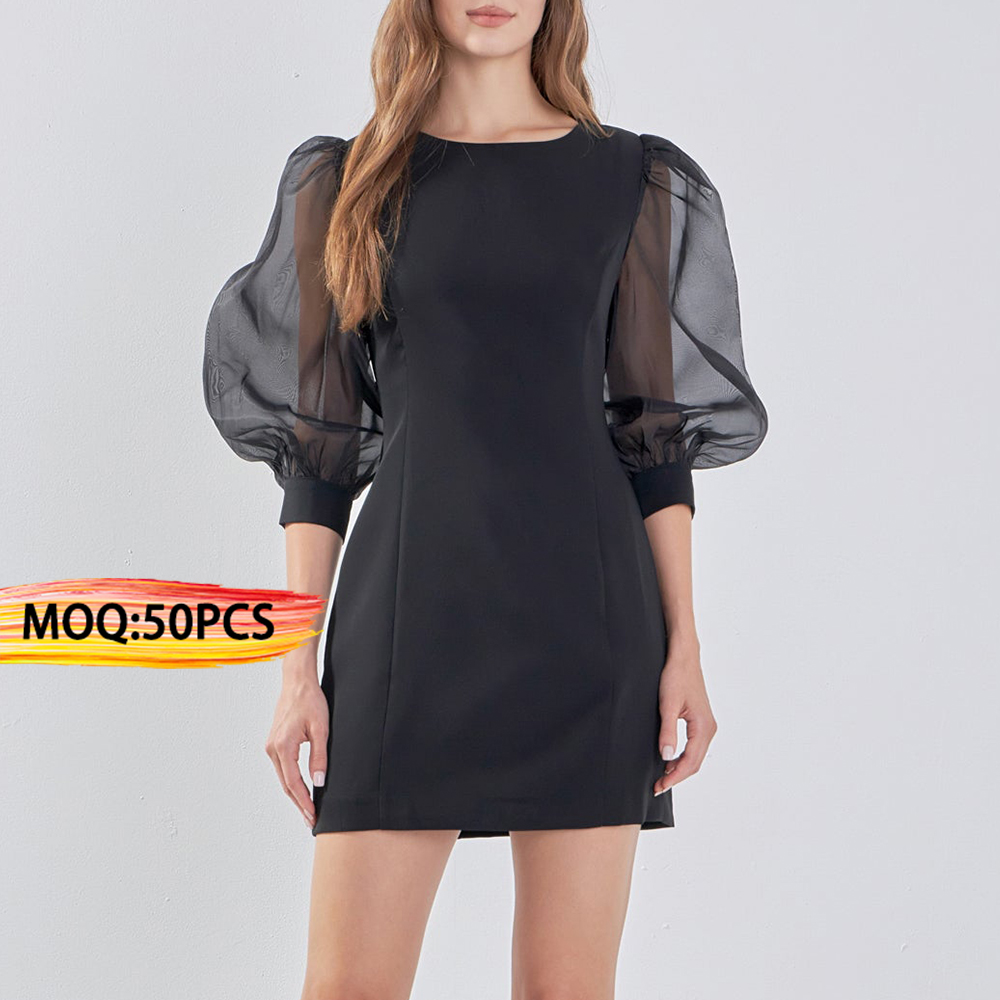 black latex mini dress strapless Brown Vegan Leather Mini Dress main image 0
