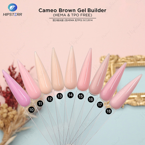 Gel Constructeur Rose Nude Hema Free Sans TPO pour Extension d'Ongles, Gel UV Professionnel Marron Cameo, Manucure Personnalisée avec Logo - Product Image 2
