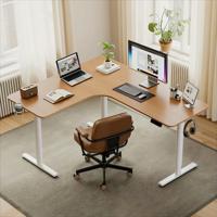 Meubles de bureau à domicile modernes Ergonomique Durable Table d'étude pour ordinateur portable en fer Garantie de 2 ans Réglable en hauteur Bureau assis-debout L 80 kg