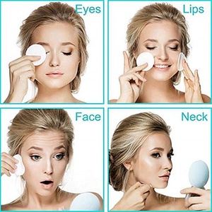Disques démaquillants réutilisables en coton de bambou avec logo personnalisé, lavables, pour le nettoyage du visage et les cosmétiques - Product Image 6