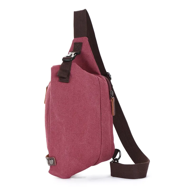 Custom Sling Backpack Mini duffel canvas man personal pocket shoulder bag