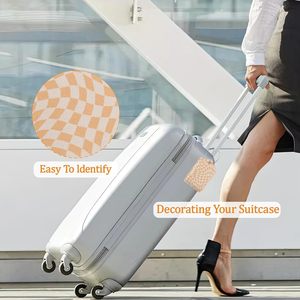 High-Quality Genuine Leather Luggage Tag <b>Suitcase</b> <b>Labels</b> Identifiers Baggage Tags Travel Luggage Tag Gifts - Product Image 4