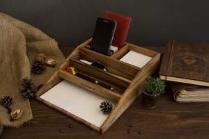 Legno Set di Cancelleria Supporto <span class=keywords><strong>Per</strong></span> La Carta Matita Occhiali Penna Office Decor Accessori Da <span class=keywords><strong>Scrivania</strong></span> Porta Documenti - Product Image 4