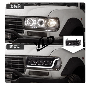 Phares LED YLD au meilleur <span class=keywords><strong>prix</strong></span> pour <span class=keywords><strong>Toyota</strong></span> Land Cruiser LC80 – Amélioration des phares avant LED pour LC80 Land Cruiser - Product Image 1