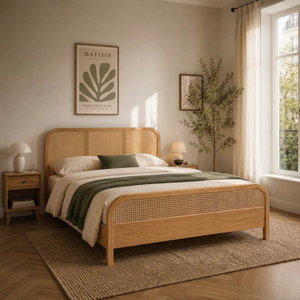 Factory Direct Wholesale KLOPS LIVING Premium Solid Mahogany Wood Eco-Friendly King Size Adjustable <b>Storage</b> <b>Bed</b> Frame Modern - Product Image 1