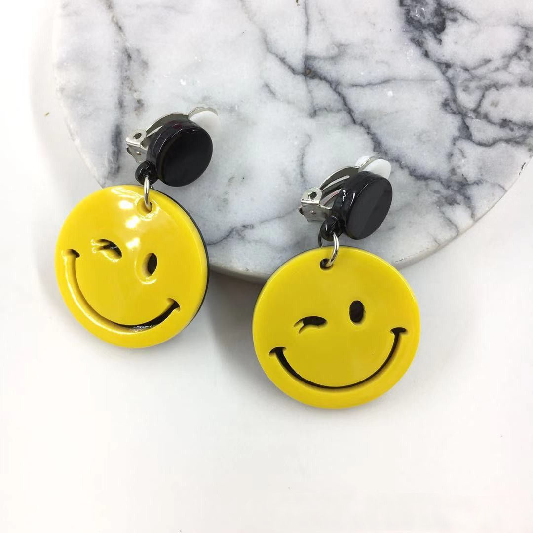 6 ใบหน้ากลมยิ้มเล็กๆ/สีเงิน