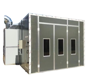 Cabina de Pintura para Automóviles con Calentador Eléctrico de Alta Calidad, Horno de Secado con Quemador Diésel, Certificación CE, Xinyuan XY=X7 24kW, Iluminación LED de Fábrica - Product Image 4