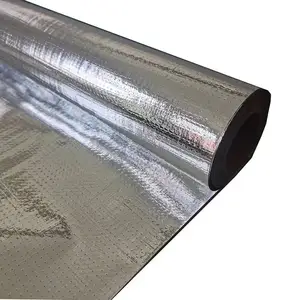 Barrera radiante de aluminio, lámina perforada, aislamiento térmico de techo, barrera de Vapor