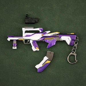 พวงกุญแจปืนมินิแบบกำหนดเอง รุ่น PUBG อาวุธโลหะ 3 มิติ แบบปรับแต่งได้ ของเล่น <span class=keywords><strong>Groza</strong></span> - Product Image 3