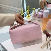 Pochette de rangement en coton de luxe personnalisée en lin naturel housse de sac à cosmétiques étanche organisateur de maquillage portable