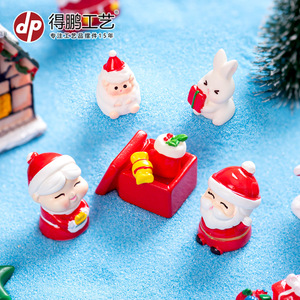 Dp Christmas Miniature Ornaments Resin Santa Snowman Fireplace <b>Boots</b> Gift Decor Indoor Use - Product Image 3