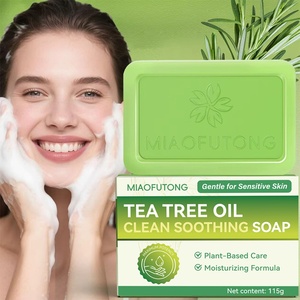 Handmade Tea Tree Oil-Control Facial Bar <b>Soap</b> for All Skin Types-Deep Cleanse & Refreshing - Product Image 1