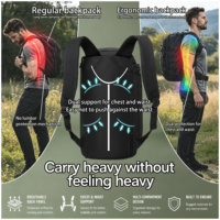 Sac à dos tactique multifonctionnel personnalisé à trois usages, grande capacité, unisexe, extérieur, polyester, fermeture à glissière et à fermoir, fitness