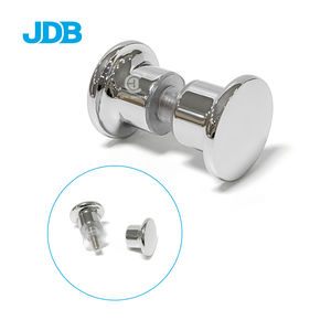 JDB Deluxe Series Modern Stainless Steel Glass <strong>Door</strong> <strong>Knob</strong> Back-to-Back Mount PSS+SSS Finish Silver Color Easy Installation for - Product Image 2