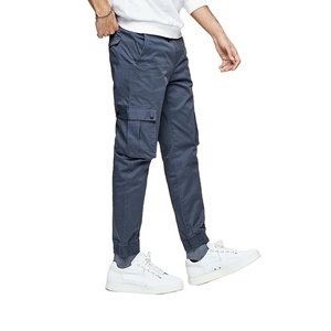 Pantalon Cargo Personnalisé Streetwear Kaki – Vente en Gros, Pantalon de Travail Utilitaire Décontracté Coupe Ample Multi-Poches en Coton - Product Image 6