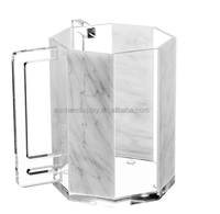 Tasse de lavage en acrylique Lucite pour cérémonie musulmane, tasse de lavage en marbre sur mesure en usine