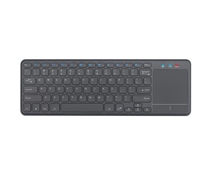Nouveau clavier sans fil silencieux 2,4 G à touches mécaniques avec pavé tactile, design compact intelligent pour ordinateur portable, Smart TV, boîtier TV - Product Image 1