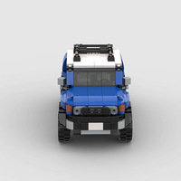 Compatible avec les briques de marque, petites pièces, voiture de course MOC, jouets de construction éducatifs à assembler soi-même pour enfants, en plastique