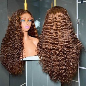 Perruques de cheveux humains vietnamiens bruts, très demandées, sans colle, avec dentelle HD, bouclées birmanes, fournisseur de perruques frontales en cheveux humains - Product Image 4