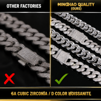 Collier Statement Massif en Laiton Plaqué Or avec Zircon, Style Hip Hop, Chaînes Cubaines de Luxe, Bijoux Tendance