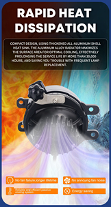 GOODZOOM Faro Fendinebbia Tricolore da 3 Pollici con App Remota per Smartphone, Luce Fendinebbia a 3 Colori, Luci LED per Auto - Product Image 6