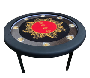 Table de poker ronde 1.2m pour 8 joueurs Nappes personnalisées gratuites - Product Image 2