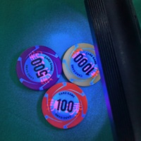 Pièces de poker en céramique lestées Masterpiece 12,5g, anti-effraction, symbole discret, élégantes, pour soirée poker à domicile, ensemble cadeau promotionnel