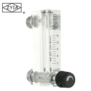 low cost 70LPM durable acrylic gas rotameter mini portable oxygen hydrogen gas flow meter rotameter