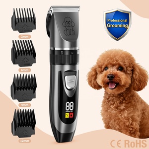 เครื่องตัดขนสัตว์เลี้ยงแบบพกพา เสียงเบา ชาร์จไฟได้ ไร้สาย ใบมีดเซรามิก สำหรับตัดขนแมวและสุนัข - Product Image 1