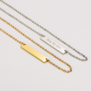 Dainty 316l in acciaio inox 18k Pvd placcato oro fatto da te collana regalo per la festa della <span class=keywords><strong>mamma</strong></span> - Product Image 3