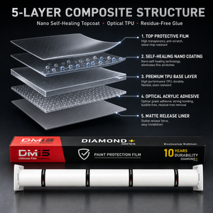 <span class=keywords><strong>Película</strong></span> Transparente para Carrocería, TPU con Química de Carbonato, Módulo de 3MPa, Antiamarilleo, Durabilidad Exterior de 10 Años, 7.5 a 11.5 Mil - Product Image 1