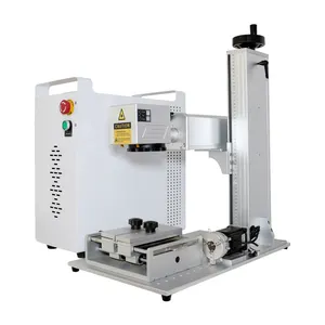 Gold silver steel jewelry laser cutting machine 50 w fiber laser etching marking machine