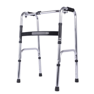 Aluminum Alloy <b>Walker</b> Height Adjustable Lightweight <b>Folding</b> For Elderly Rehabilitation Support - Product Image 3