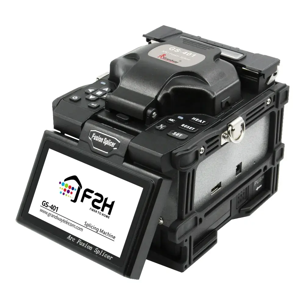 جهاز ربط آليّ صناعيّ بالاليّة من الألياف البصرية للتحقيق الدقيق طراز GS-401 FTTH من Grandway