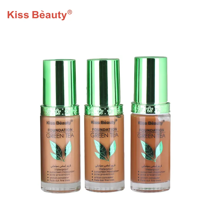 Grüner Tee Sonnenschutz Mineral Makeup Concealer Hautpflege Liquid Make Up Brand Foundation