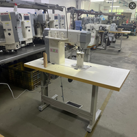 Machine à coudre JN5-2 à double aiguille avec alimentation par pas, machine à coudre intelligente à grande vitesse pour la couture de chaussures/cuir/sacs